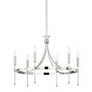 Gates 6-Light Chandelier in Polished Nickel