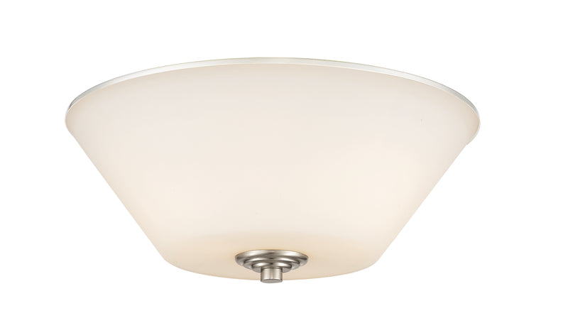 Jarra 3 Light 15" Flush Mount in Brushed Nickel