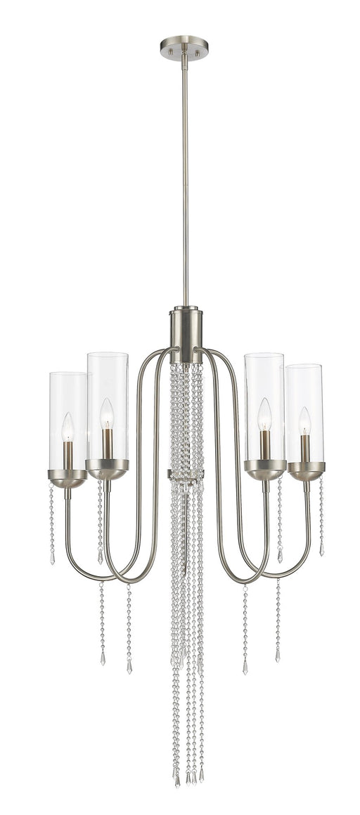 Siena 5 Light 26" Chandelier in Brushed Nickel