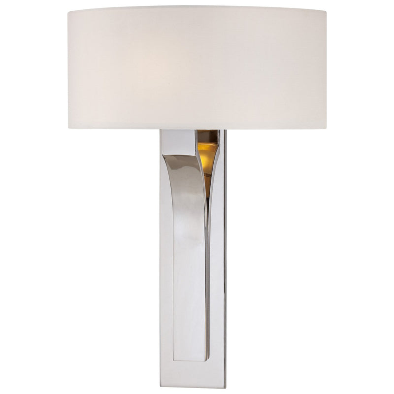 George Kovacs 16.75" Half Cylinder Wall Sconce in Polished Nickel
