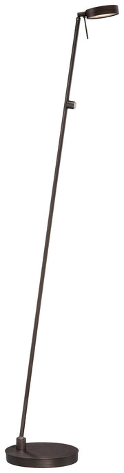 George's Reading Room Boom Arm LED Floor Lamp in Copper Bronze Patina