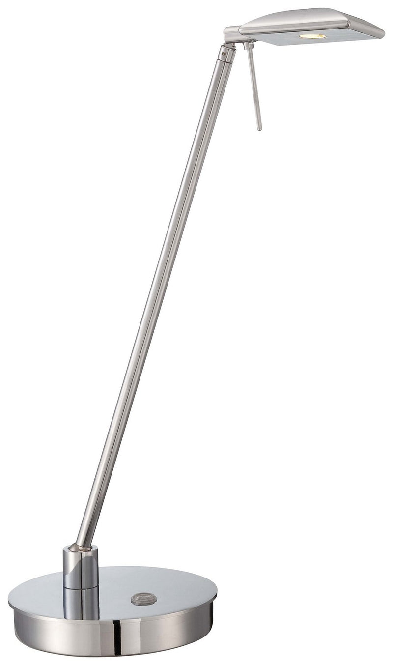 George's Reading Room 19" Boom Arm LED Desk Lamp in Chrome