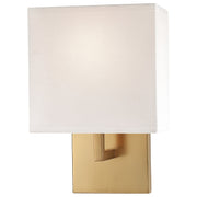 George Kovacs 7" Fabric Shade Wall Sconce in Honey Gold