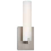 Tube Wall Sconce in Brushed Nickel