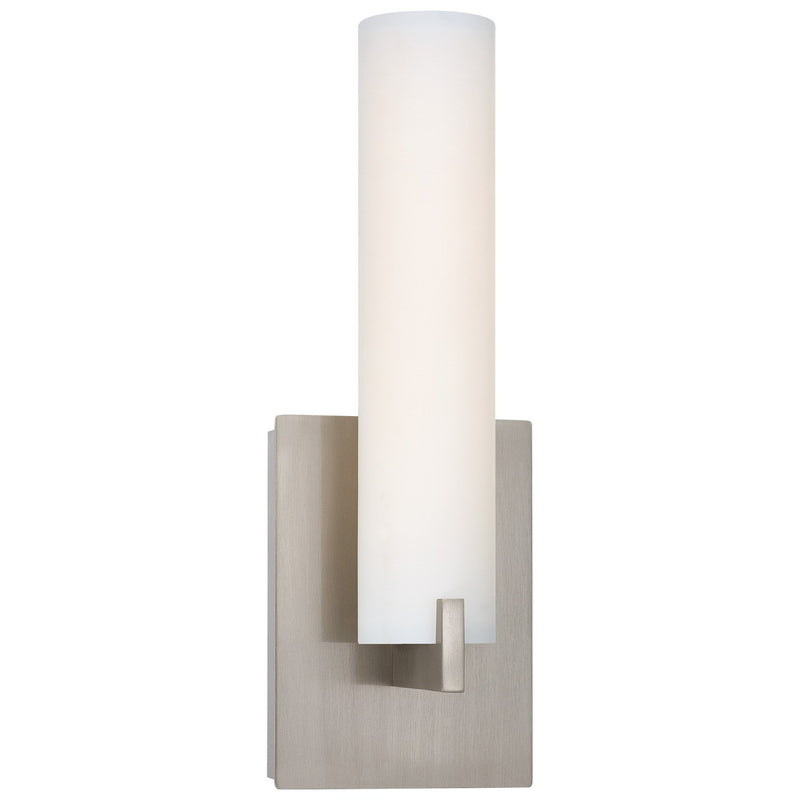 Tube Wall Sconce in Brushed Nickel
