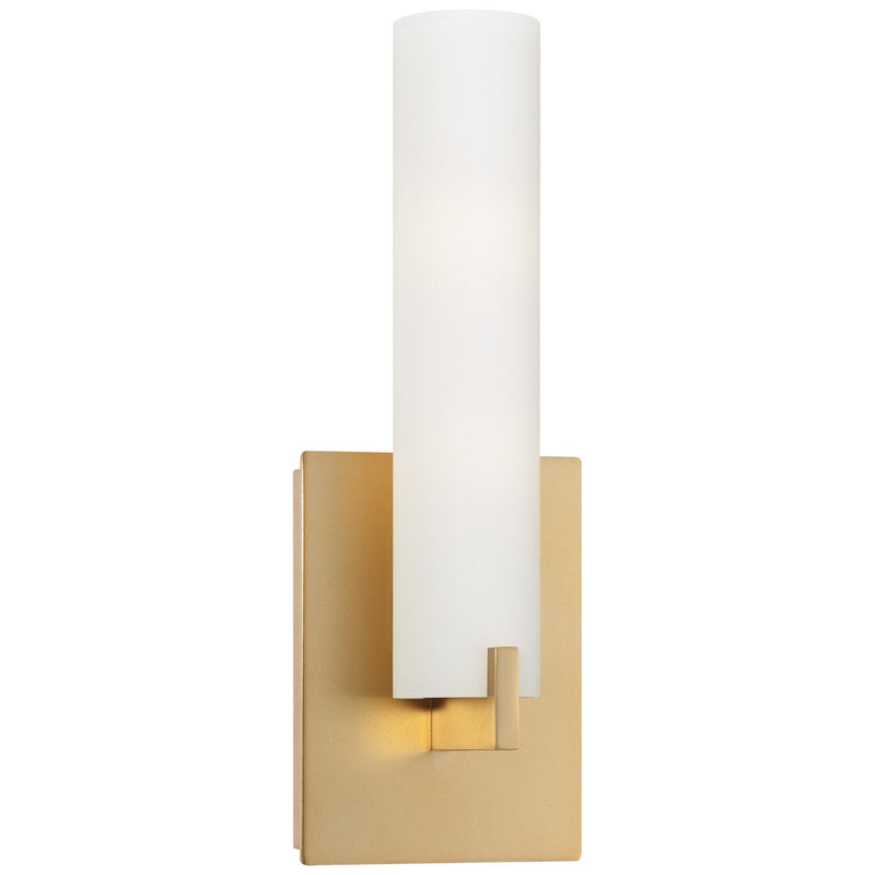 Tube Wall Sconce in Honey Gold