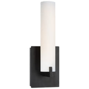 Tube Wall Sconce in Dark Restoration Bronze