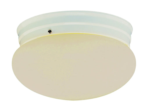 Dash 2-Light Flushmount in Polished Chrome with Opal Glass