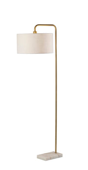 Justine Floor Lamp in Antique Brass