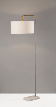 Justine Floor Lamp in Antique Brass
