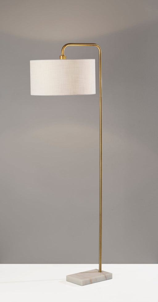 Justine Floor Lamp in Antique Brass