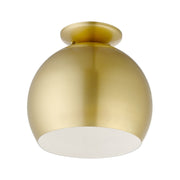 Piedmont Globe Semi-Flush Mount in Soft Gold