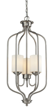 Cardinal 3 Light 13.5" Chandelier in Brushed Nickel