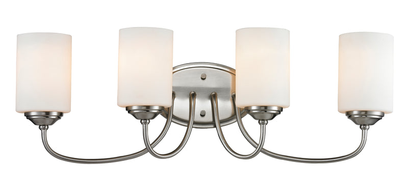 Cardinal 4 Light 27" Vanity in Brushed Nickel