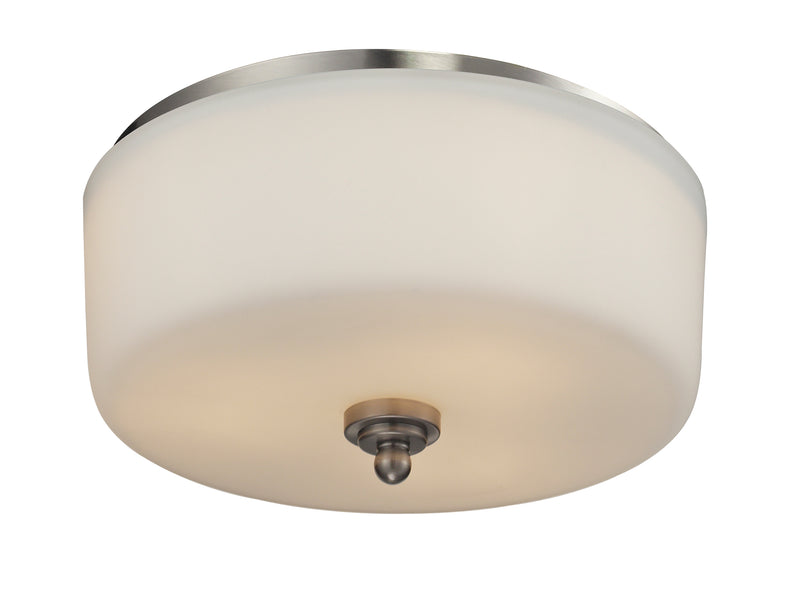 Cardinal 3 Light 13" Flush Mount in Brushed Nickel