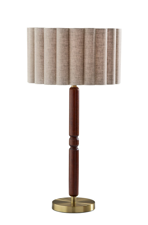 Laine Table Lamp in Antique Brass Walnut