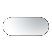Capsule 24" x 60" Oval Wall Mirror in Black