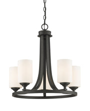 Bordeaux 5 Light 21.5" Chandelier in Bronze
