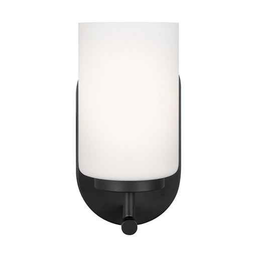 Oslo One Light Wall / Bath Sconce in Midnight Black