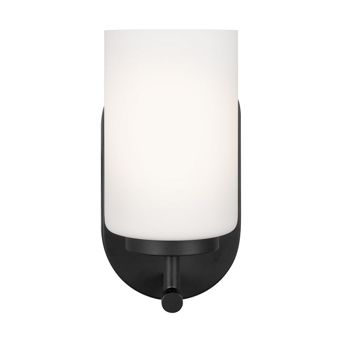 Oslo One Light Wall / Bath Sconce in Midnight Black