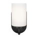 Oslo One Light Wall / Bath Sconce in Midnight Black