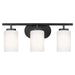 Oslo Three Light Wall / Bath in Midnight Black