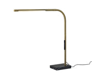Cullen LED Desk Lamp in Antique Brass