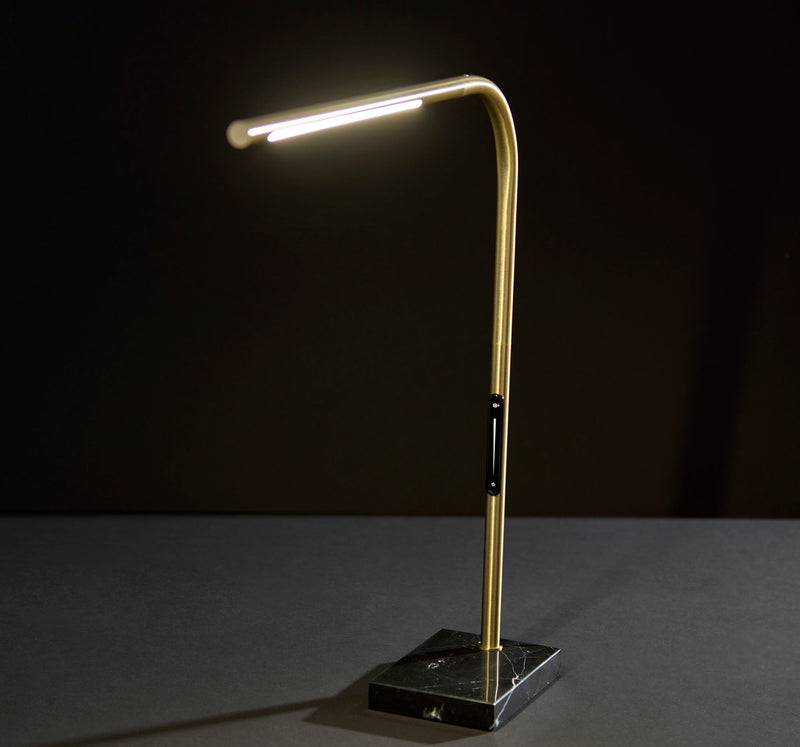 Cullen LED Desk Lamp in Antique Brass
