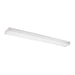 Drop Lens Fluorescent Two Light Flush Mount in White