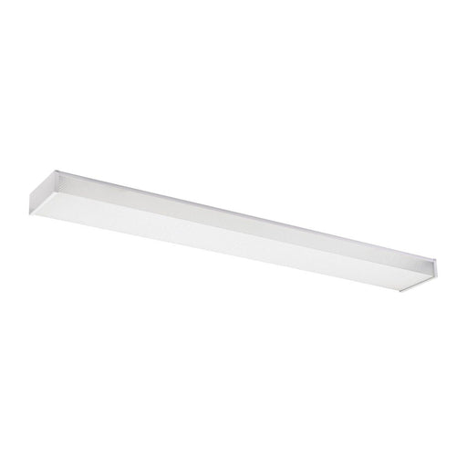 Drop Lens Fluorescent 48" 2-Light Flush Mount in White