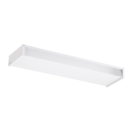 Drop Lens Fluorescent 24" 2-Light Flush Mount in White