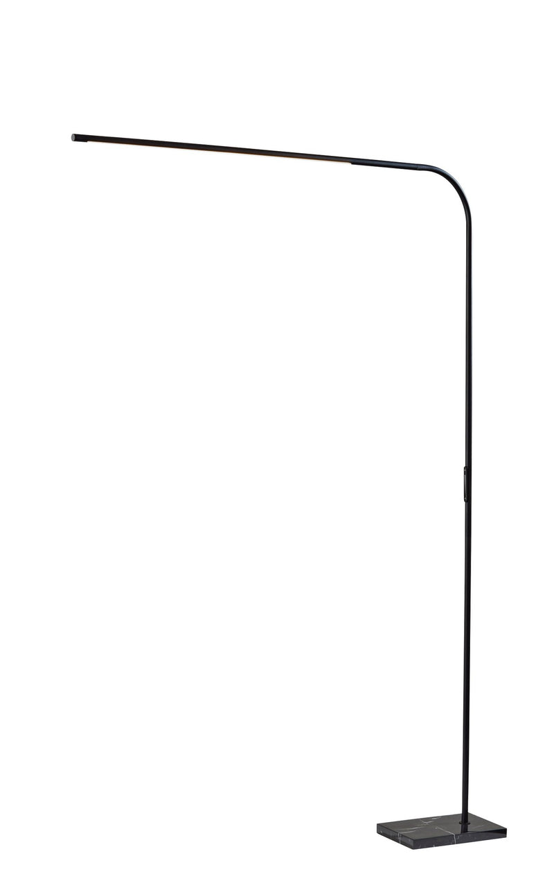 Cullen LED Arc Floor Lamp in Black