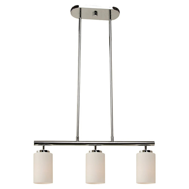 Oslo 3-Light Linear Pendant in Chrome