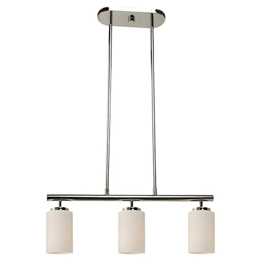 Oslo 3-Light Linear Pendant in Chrome