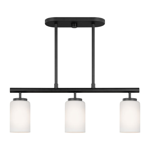 Oslo 3-Light Linear Pendant in Midnight Black