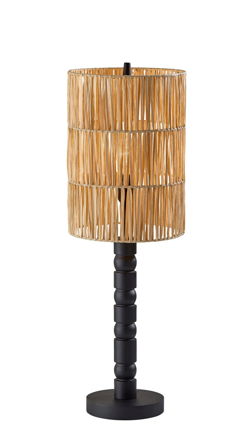 Norfolk Table Lamp in Black Wood