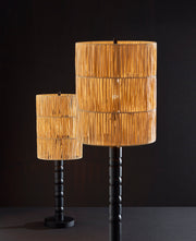 Norfolk Table Lamp in Black Wood