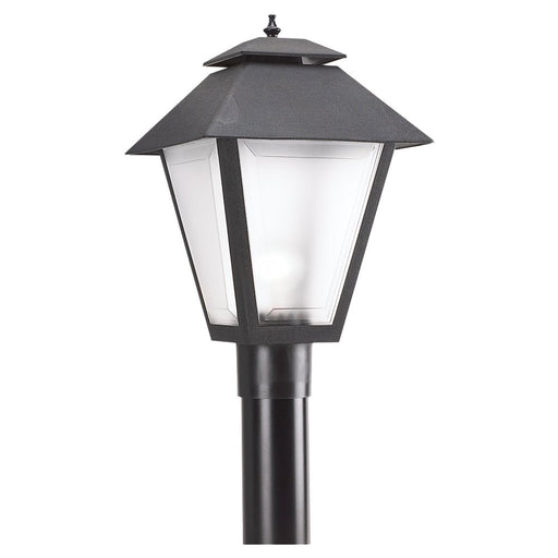 Polycarbonate Outdoor One Light Outdoor Post Lantern in Black