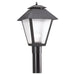 Polycarbonate Outdoor One Light Outdoor Post Lantern in Black