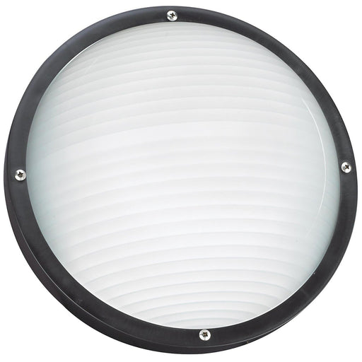 Bayside Round Outdoor Wall Sconce in Black