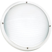 Bayside Round Outdoor Wall Sconce in White