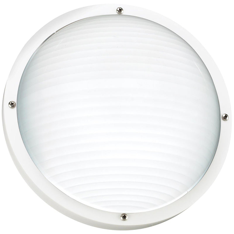 Bayside Round Outdoor Wall Sconce in White
