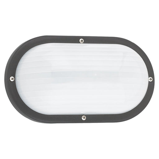 Bayside Oval Outdoor Wall Lantern in Black