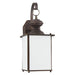 Jamestowne One Light Outdoor Wall Lantern in Antique Bronze
