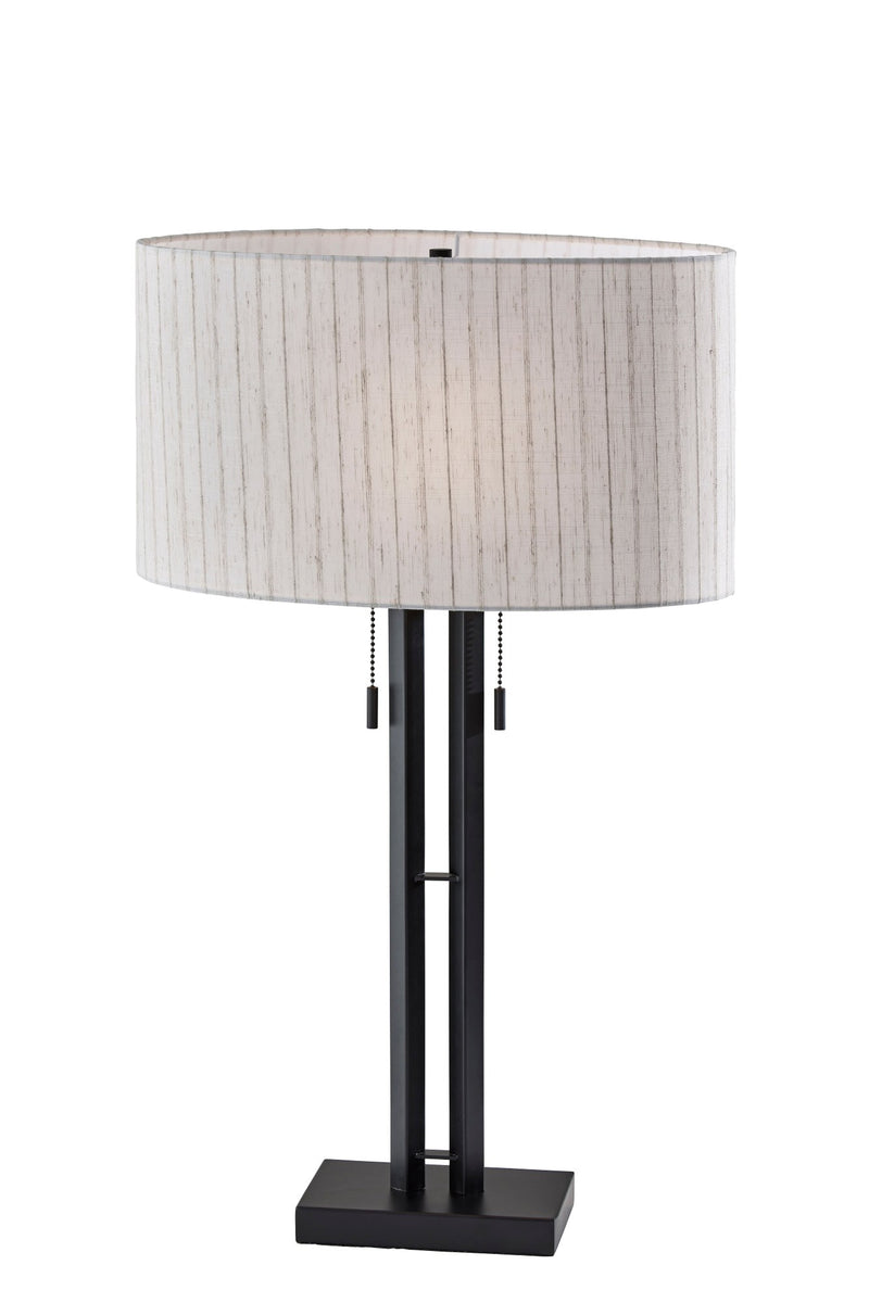Foster 2-Light Table Lamp in Black