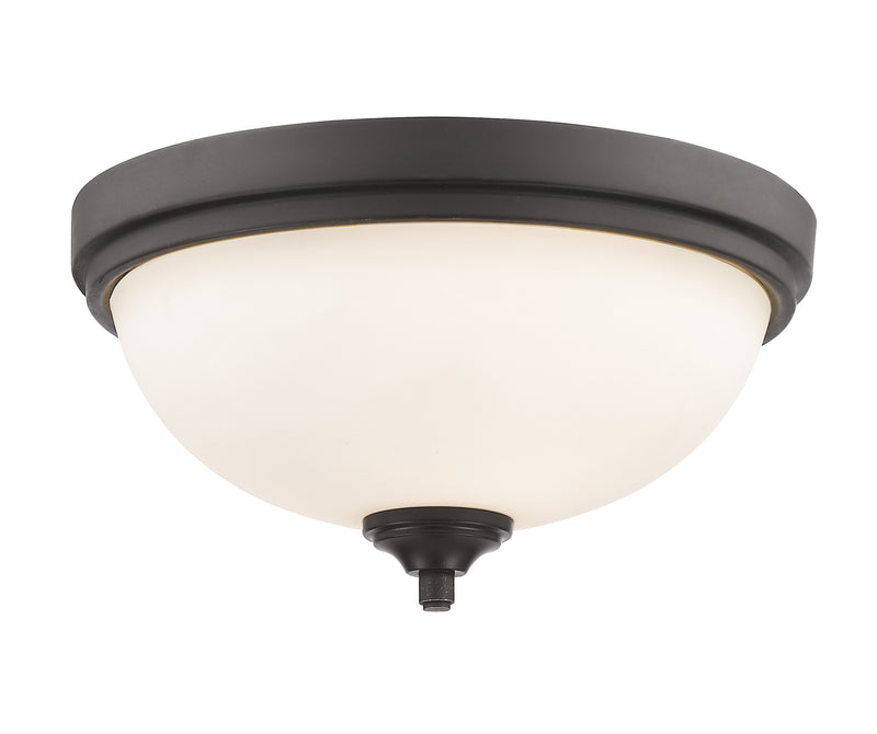 Bordeaux 2 Light 13" Flush Mount in Bronze