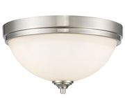 Bordeaux 3 Light 15" Flush Mount in Brushed Nickel