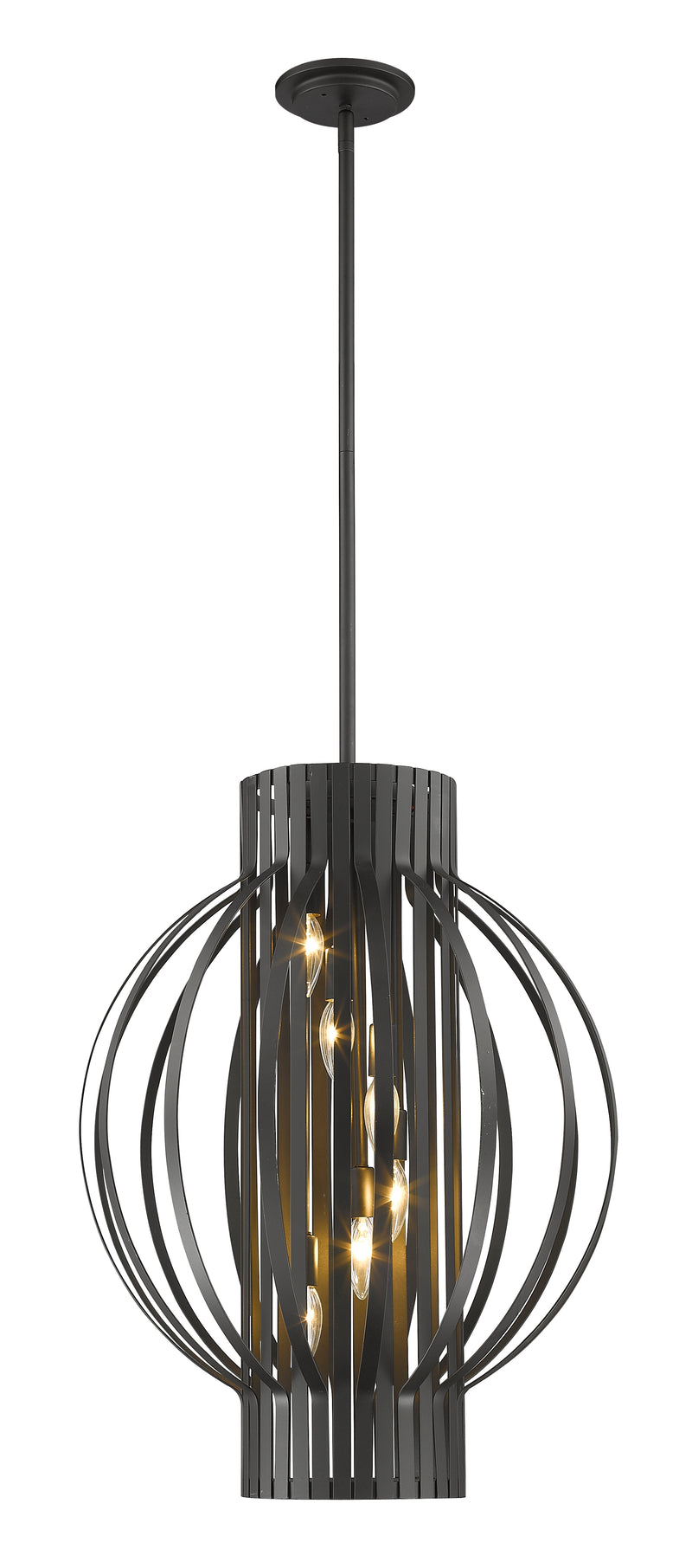Moundou 6 Light 20" Pendant in Bronze