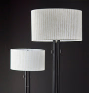 Foster 2-Light Floor Lamp in Black