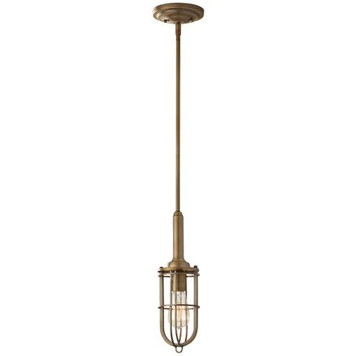 Urban Renewal Slim Cage Mini Pendant in Dark Antique Brass
